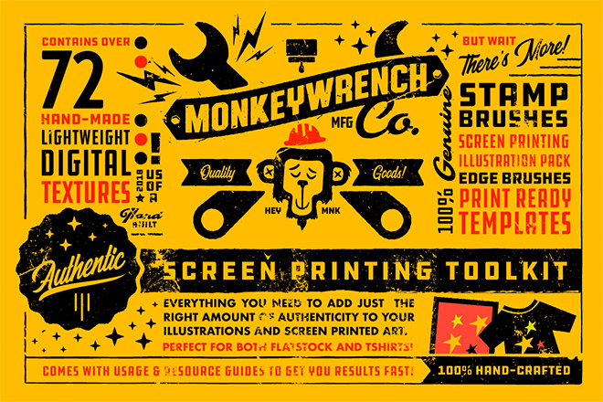 AUTHENTIC SCREEN PRINTER'S TOOLKIT