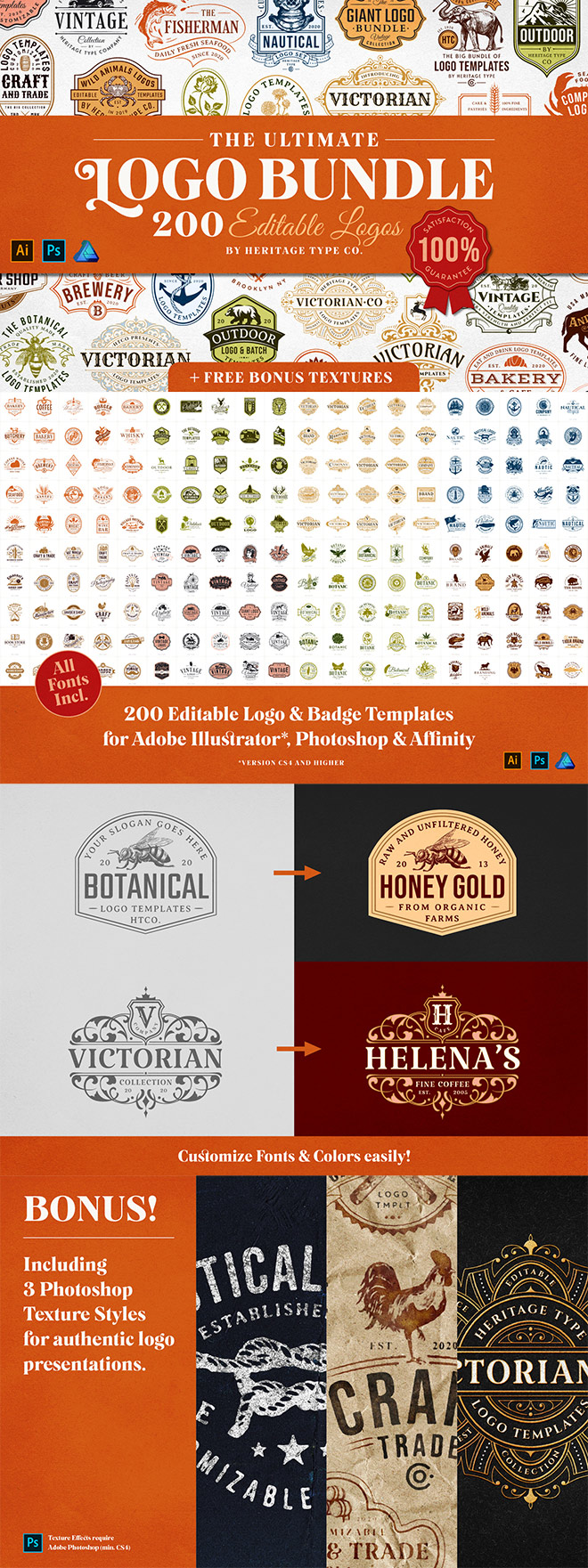 The Ultimate Vintage Logo Bundle