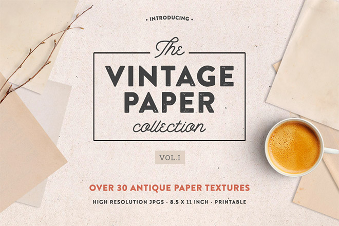 The Vintage Paper Textures Collection