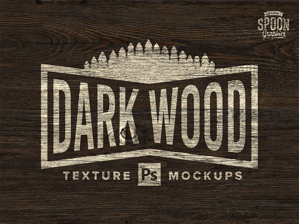 Download 7 Free Dark Wood Texture Photoshop Mockup Templates PSD Mockup Templates