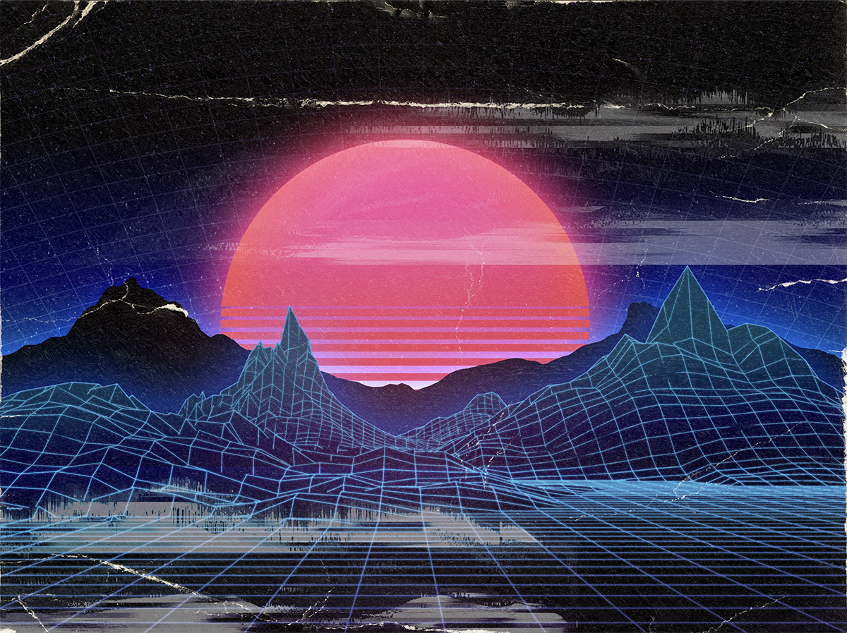 How to Easily Create Retro Landscapes with an 80s Aesthetic