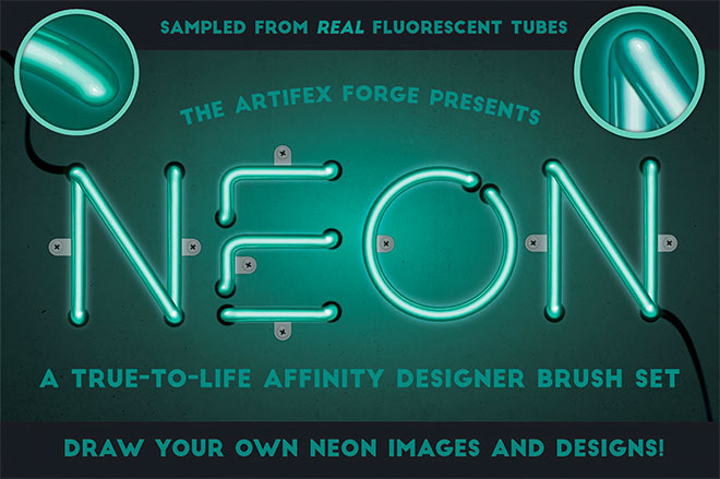 Neon Affinity Brushes ($16)