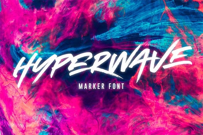 Hyperwave Marker Font