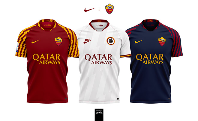 AS Roma x Nike Concept Kit by PSWK Design