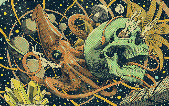 Space Squid by Pedro Correa
