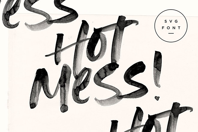 Hot Mess SVG Font by Set Sail Studios