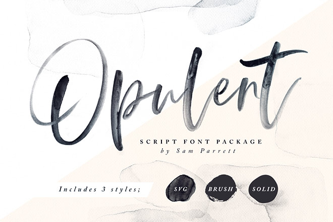 Opulent + SVG Font by Set Sail Studios