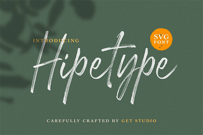 Hipetype SVG font by Get Studio