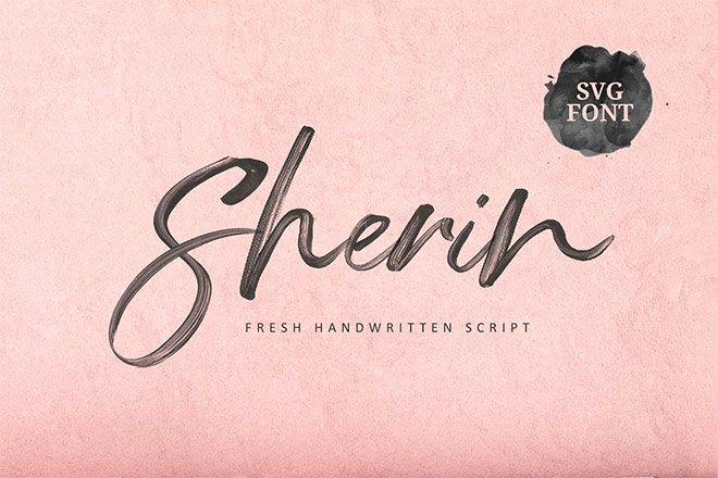 Sherin SVG Font by Get Studio