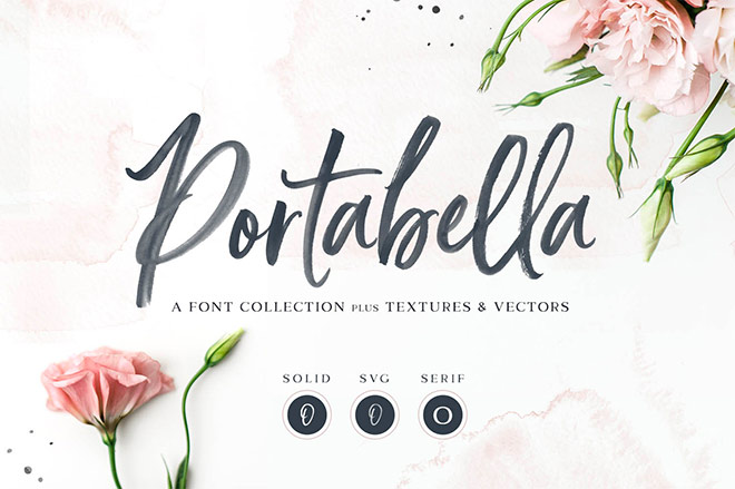 Portabella Font Collection by Callie Hegstrom
