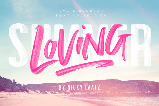 Summer Loving Font Collection by Nicky Laatz