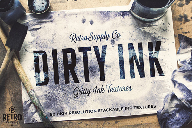 Dirty Ink Wash Textures