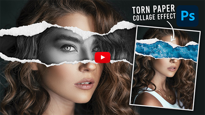 Video Tutorial: Torn Paper Collage Effect in Photoshop