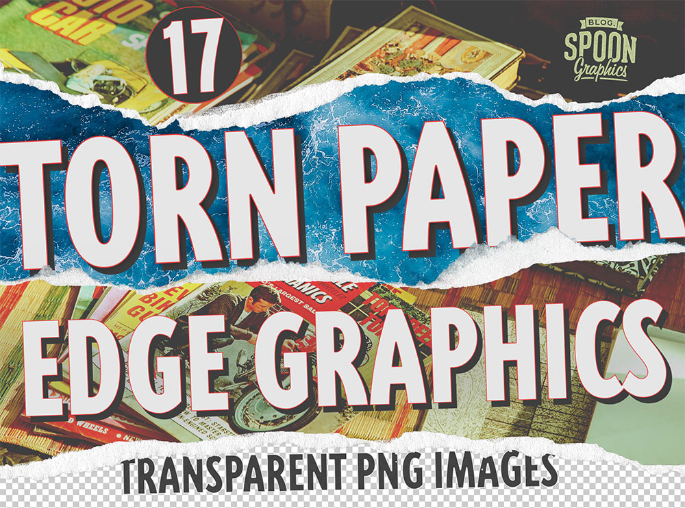 torn paper edge psd