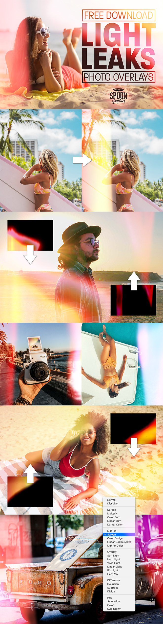 Download My Free Light Leaks Photo Overlays to Add Retro Effects to Your Photos
