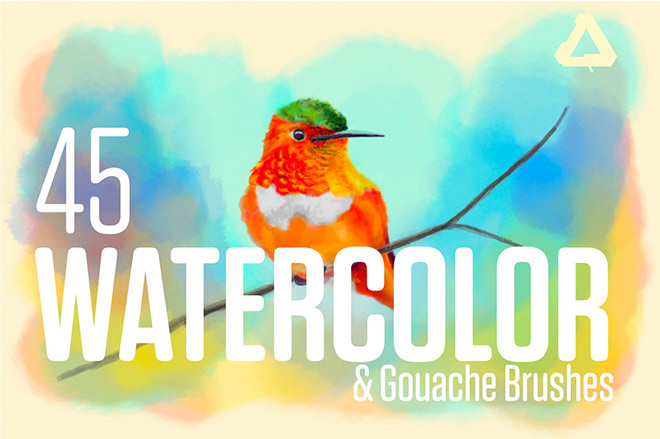 Watercolor & Gouache Brushes for Affinity Photo & Designer