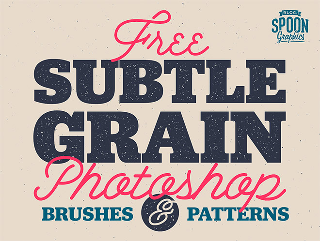 Download my free Photoshop brushes and patterns with subtle grain