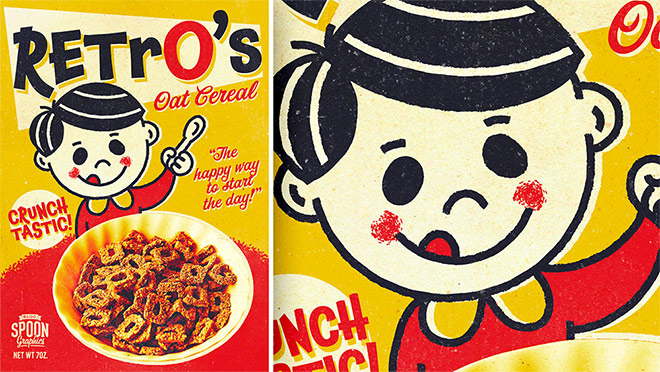 How To Create a Retro Cereal Box Design with a Mascot Character