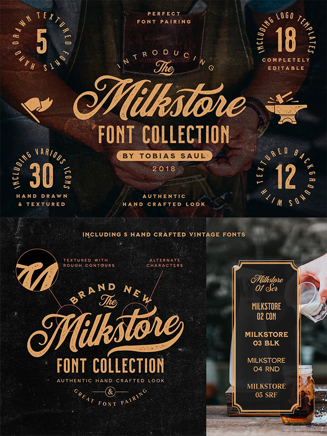 Milkstore Font Collection