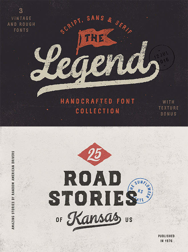 The Legend Font Trio: American Typography