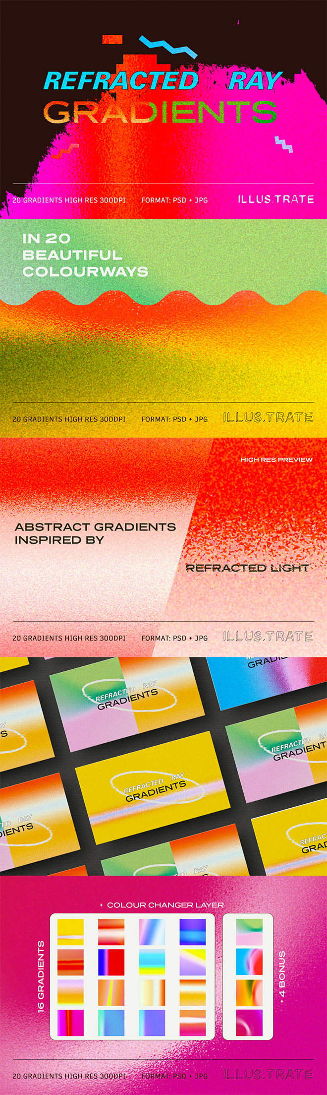 Refracted Ray Gradient Textures