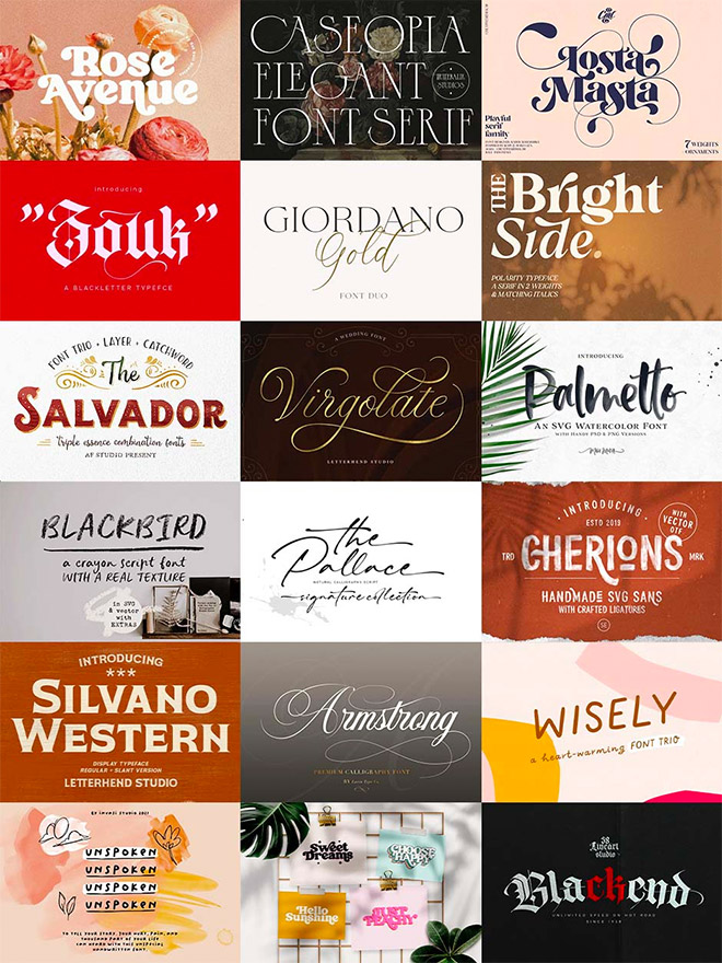 The Perfect Fonts for Your Next Project