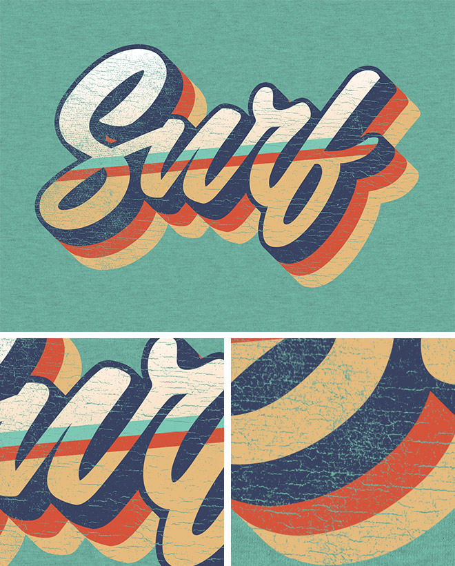 Retro Striped Text Effect Photoshop Tutorial