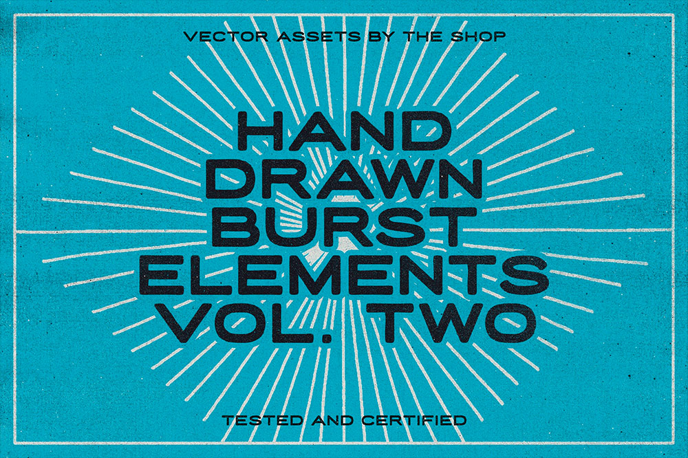 36 Hand-Drawn Burst Elements (Vol. Two)