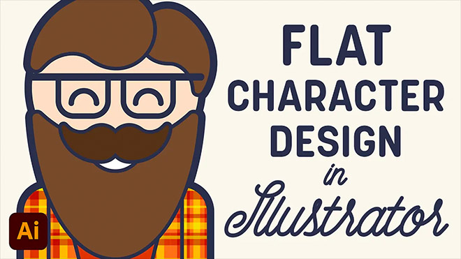 Flat Vector Character Design Illustrator Tutorial