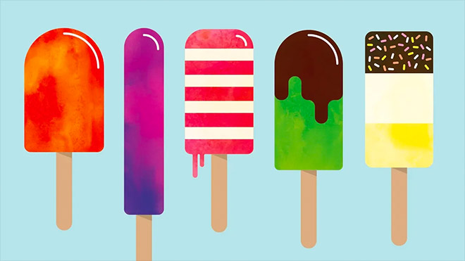 How To Create Watercolor Popsicle Illustrations in Adobe Illustrator