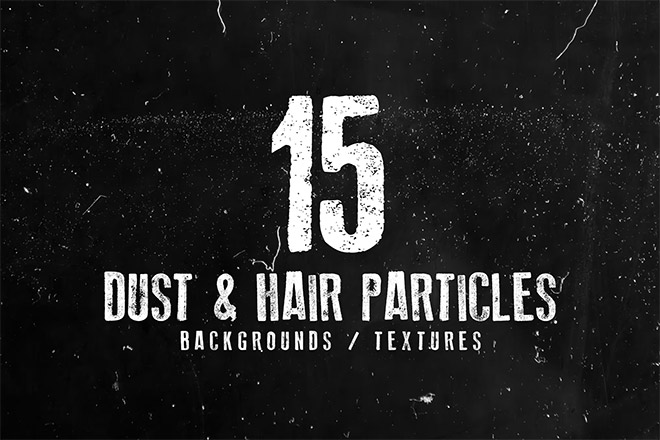 15 Dust and Hair Particles Backgrounds / Textures
