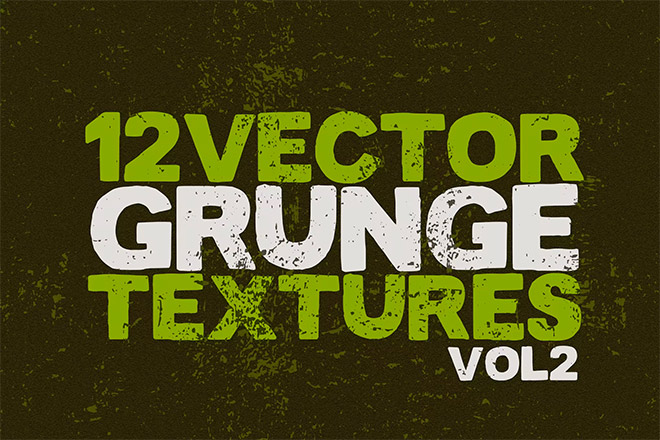 Vector Grunge Textures x12