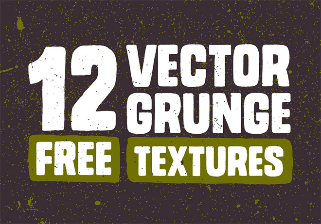 12 Free Vector Grunge Textures