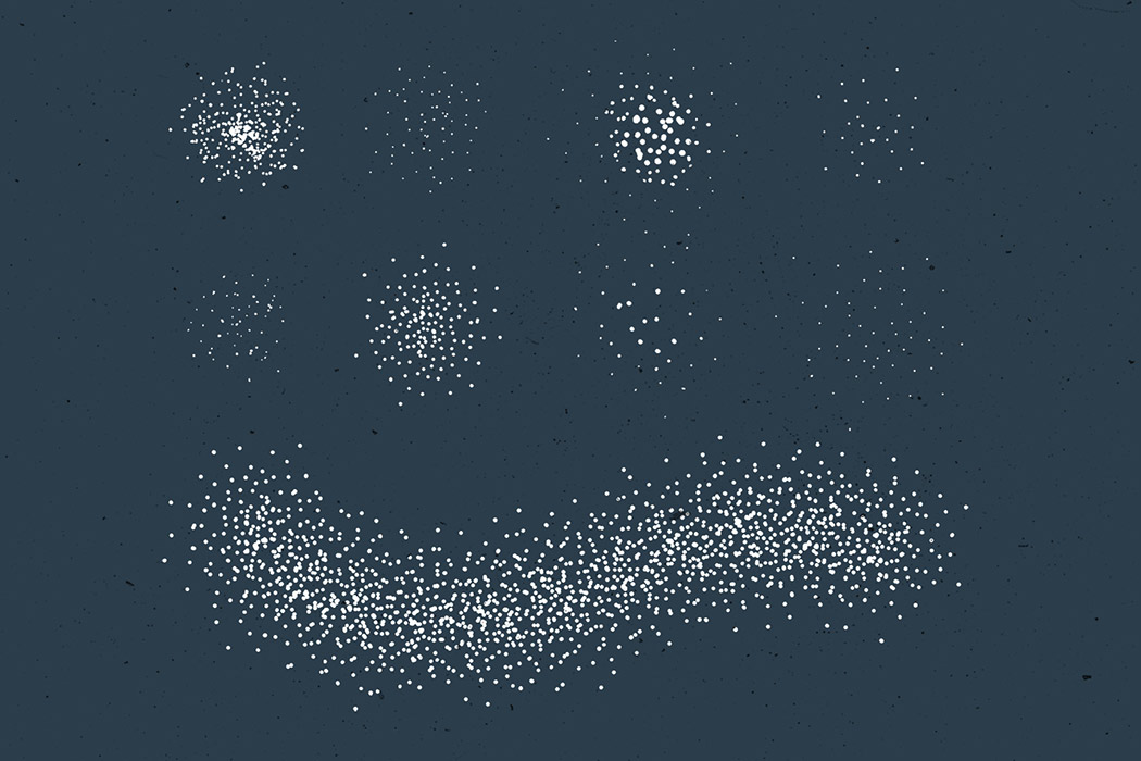 Stipple Shading Illustrator Brushes