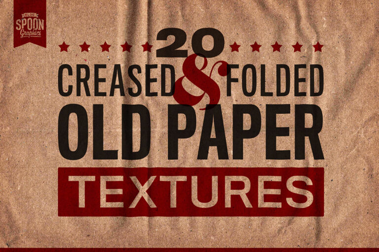 20 Creased & Folded Old Paper Textures