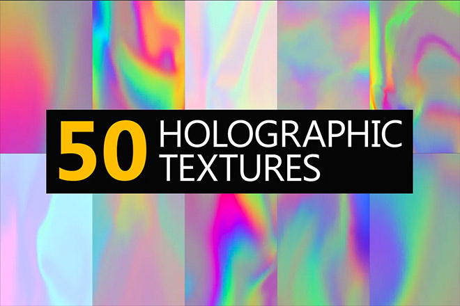 50 Holographic textures