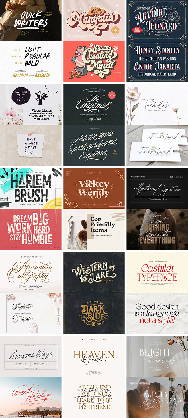 Just snagged this ‘Fontastic’ Fonts Bundle at 90% off!