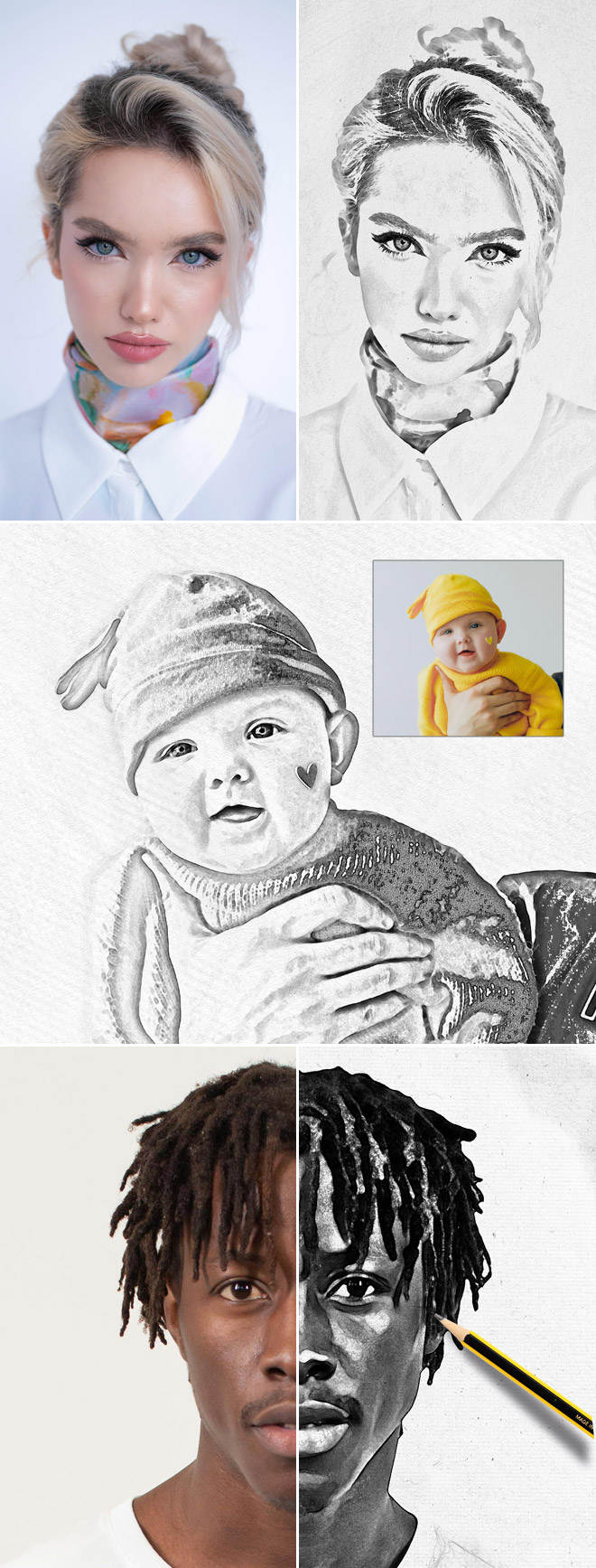 Photoshop Pencil Sketch Effect Tutorial